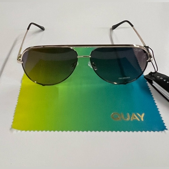 QUAY AUSTRALIA HIGH KEY -GLDBLK/BRN - Picture 2 of 7